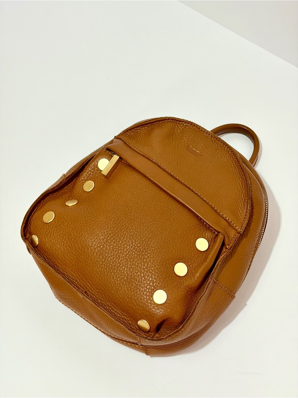 Hammitt Shane Mini/Small Backpack In Arches/Caramel/Brushed Gold Hardware - Picture 2 of 8